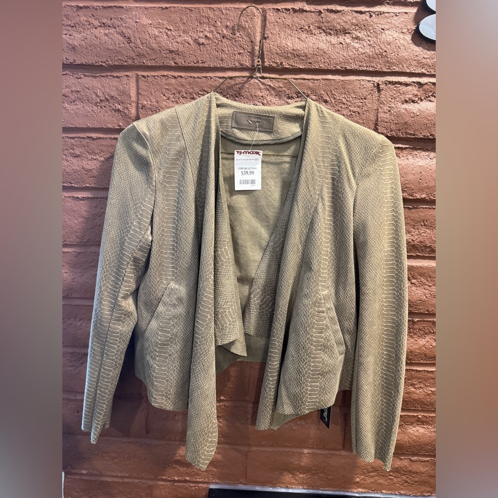 BlankNYC Olive Green Draped Blazer NWT $98